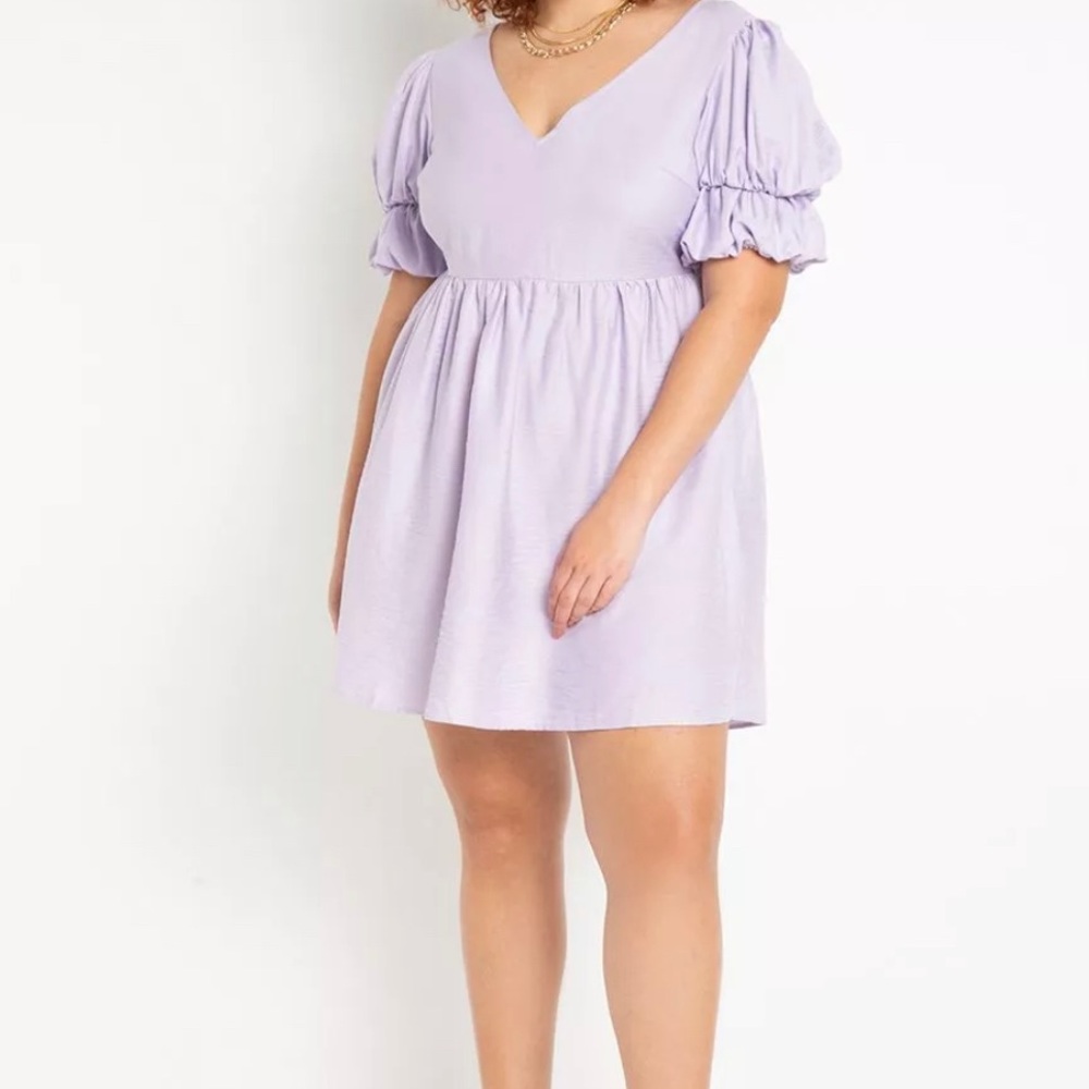 Pastel Lilac Mini Dress by Eloquii